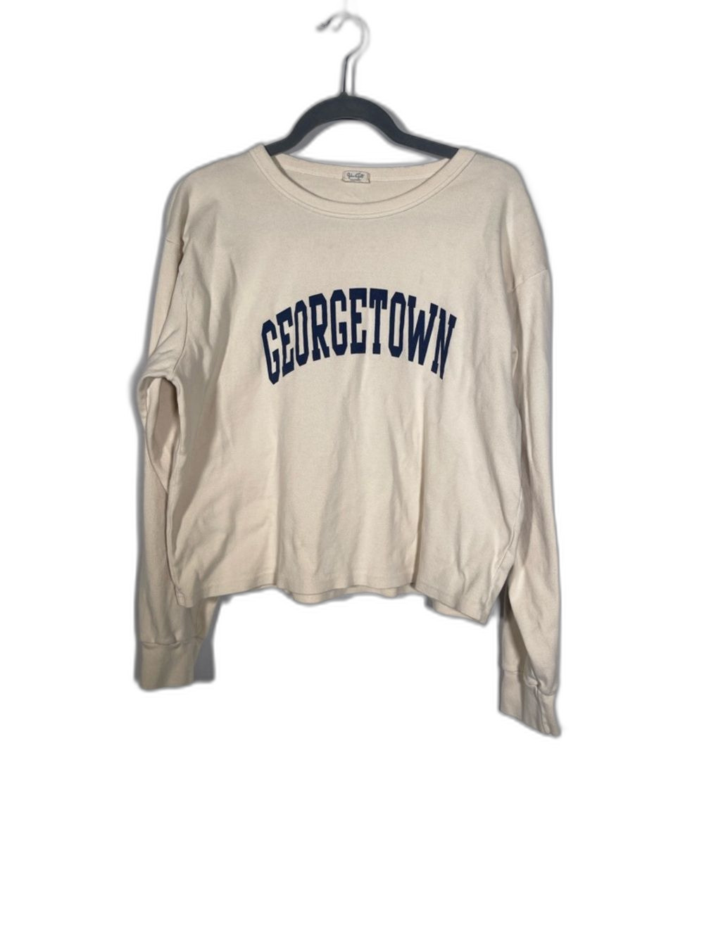 BRANDY MELVILLE JOHN GALT WOMENS GEORGETOWN LONG SLEEVE CREAM